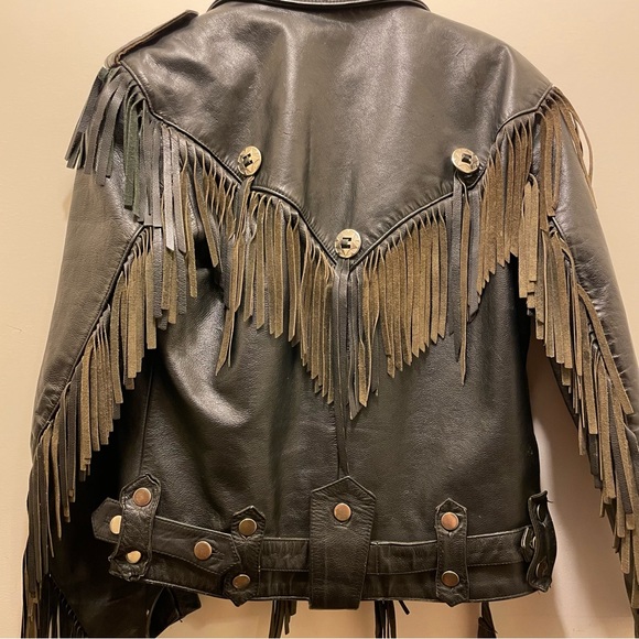 Leather Open Road Biker Jacket - Picture 2 of 12